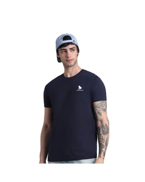 Jack & Jones Joren Unisex Round Neck T-shirt-Navy Blue